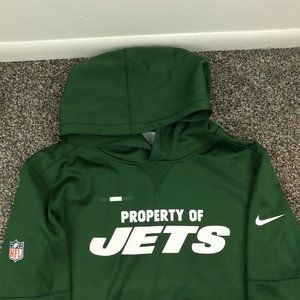 New York Jets Hoodie Nike On Field Therma Fit Fleece Sweatshirt Youth Boys XL